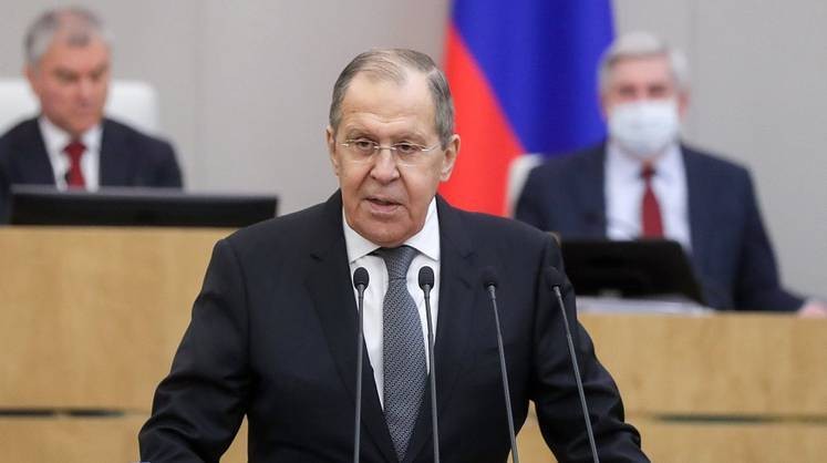 Лавров во время выступления в Думе сделал замечание журналисту
