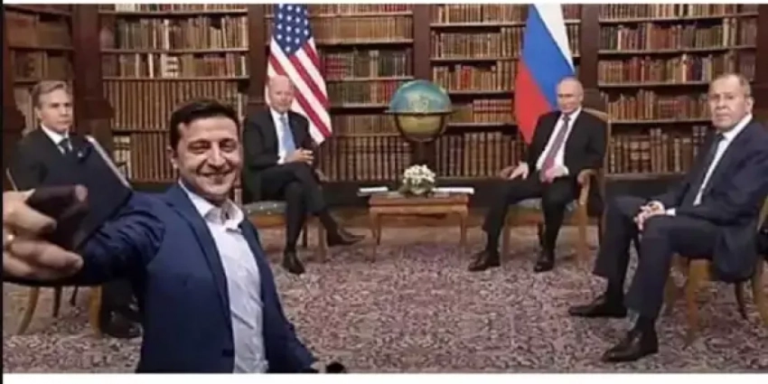 Украину пригласили на банкет. В качестве блюда…