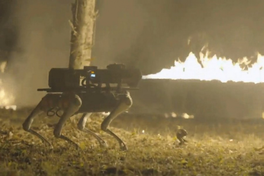 Throwflame продемонстрировал боевого робота «Термонатор»