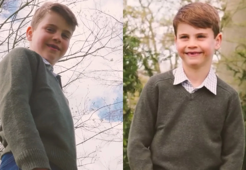 В сети появилось новое видео с принцем Луи в честь его седьмого дня рождения