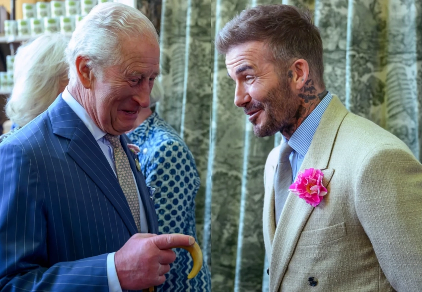 Дэвид Бекхэм встретился с королём Карлом III и королевой Камиллой на садоводческой выставке в Лондоне
