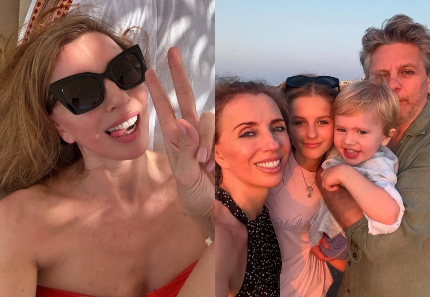 Светлана Бондарчук с мужем Сергеем Харченко, двухлетним сыном и падчерицей отдыхает в Баку