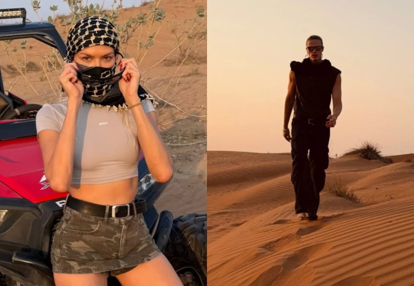 Елена Перминова отдыхает в Дубае с бойфрендом Тарасом Романовым