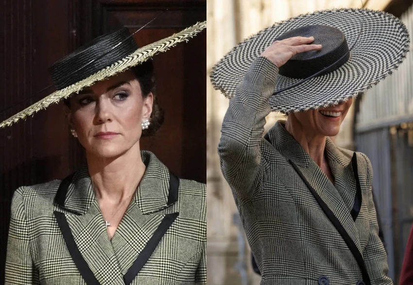Кейт Миддлтон появилась на публике в шляпе в стиле Мелании Трамп