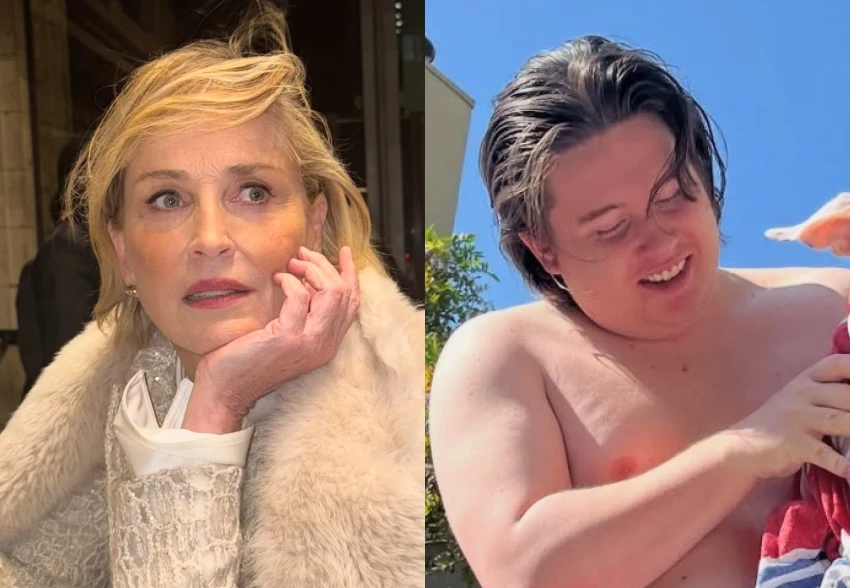 Шэрон Стоун показала редкое фото младшего сына